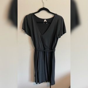 Short sleeve black dress